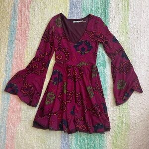 Kimchi Blue Long, Bell-Sleeved Dress